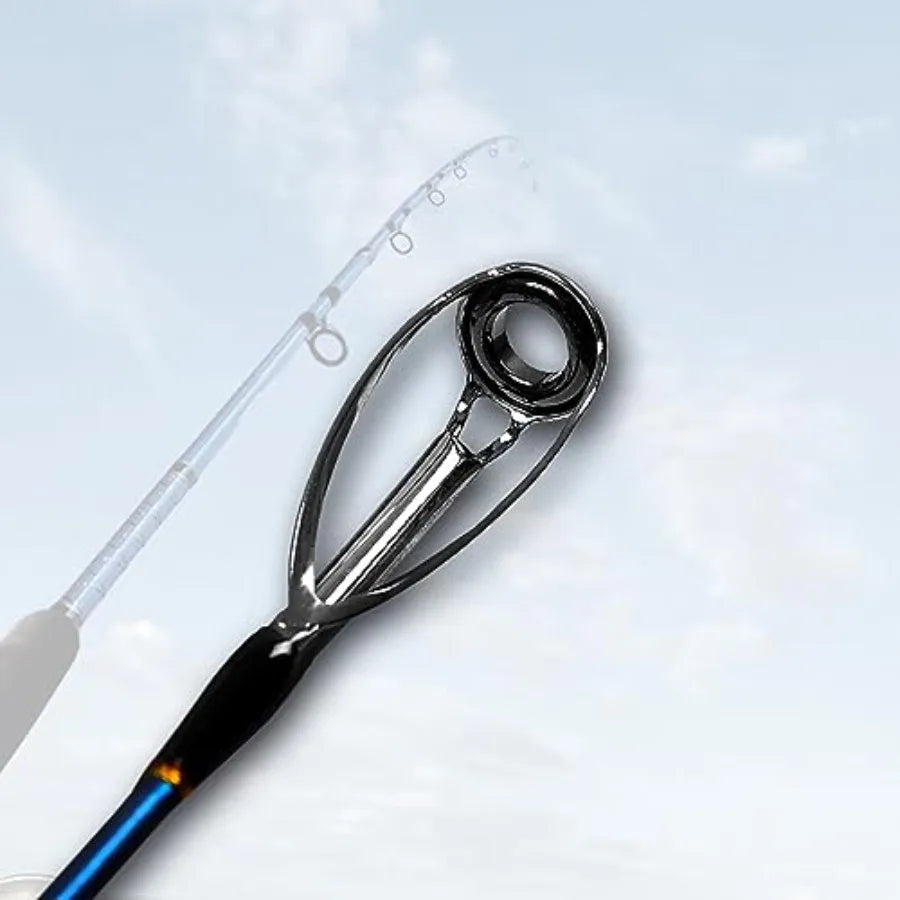 2Piece Saltwater Spinning Fishing Rod Offshore Graphite Portable Fishing Rod for Marine Fishing 7 Feet Lightweight and