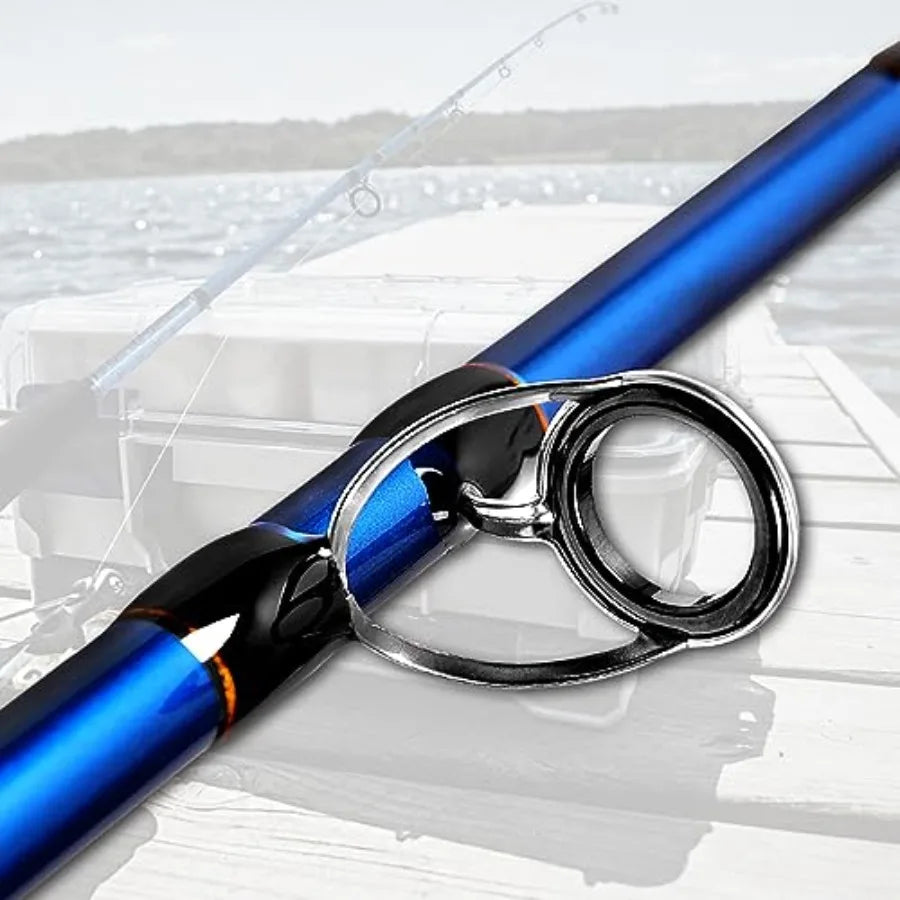 2Piece Saltwater Spinning Fishing Rod Offshore Graphite Portable Fishing Rod for Marine Fishing 7 Feet Lightweight and